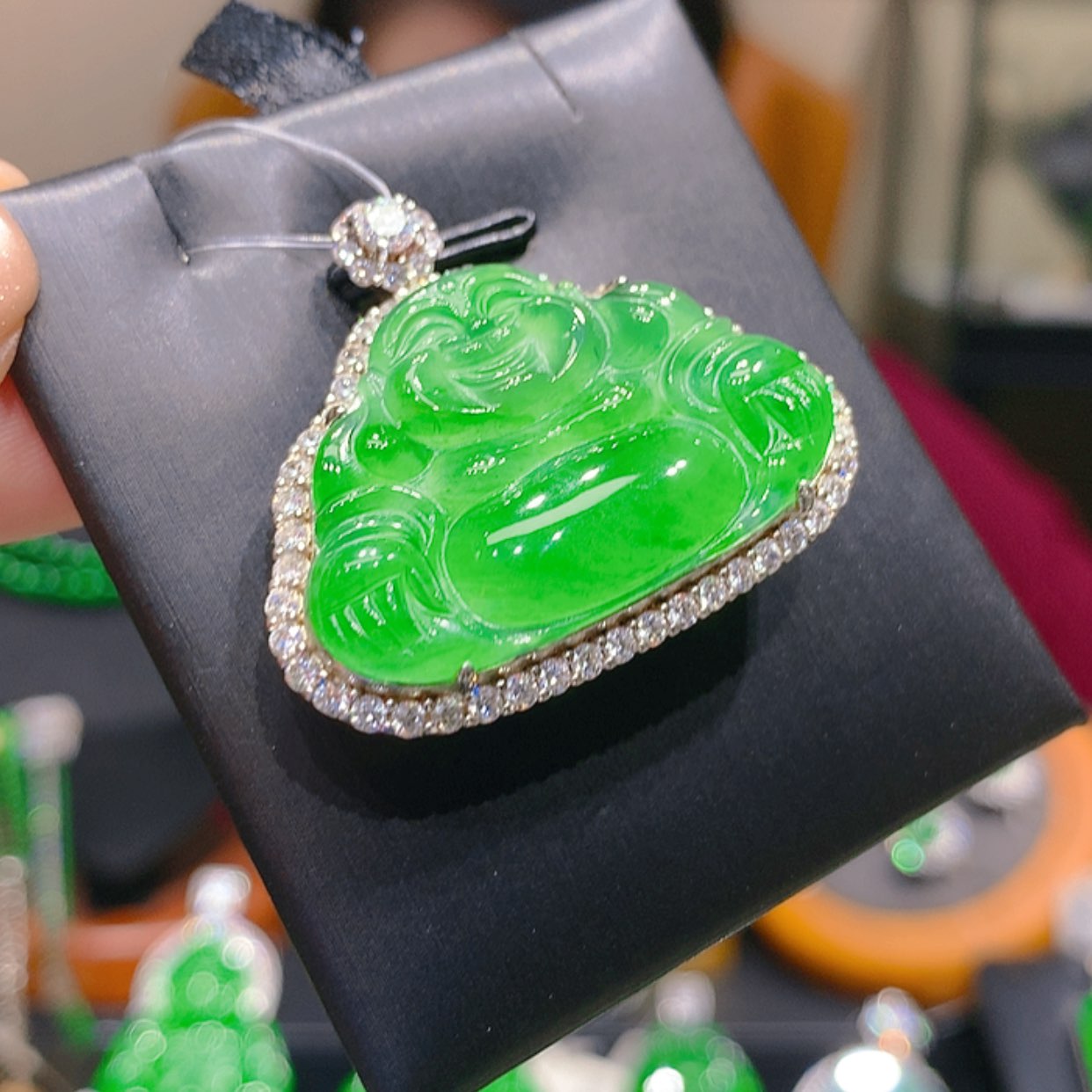 【闪购商品】翡翠颈饰银S925镶嵌2柒姐