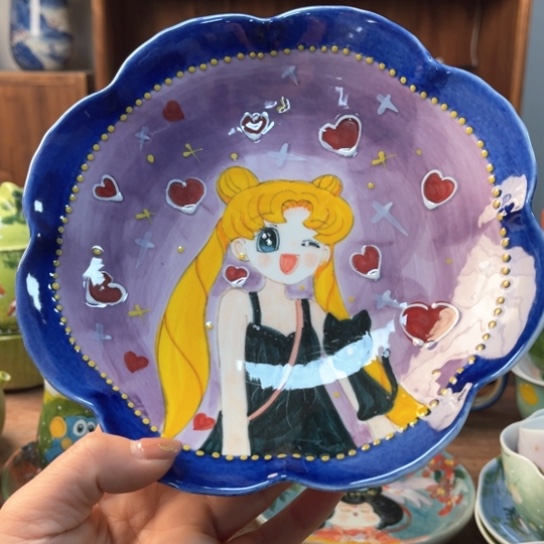 壶景德镇釉下手绘陶瓷 