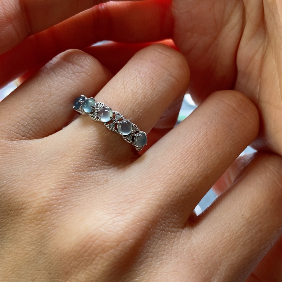 翡翠银S925镶嵌耳饰翡翠首饰