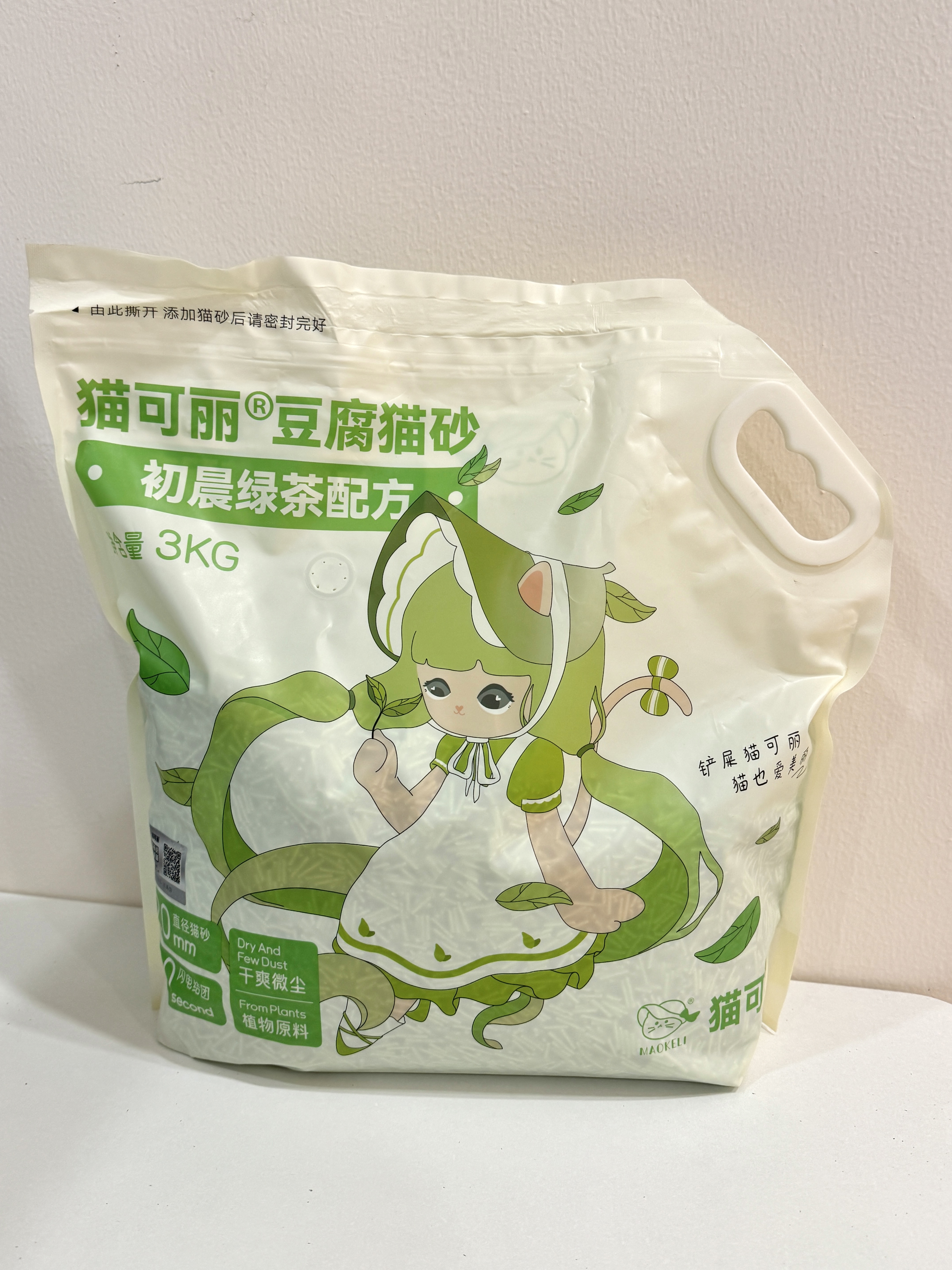 猫可丽豆腐猫砂3KG初晨绿茶配方