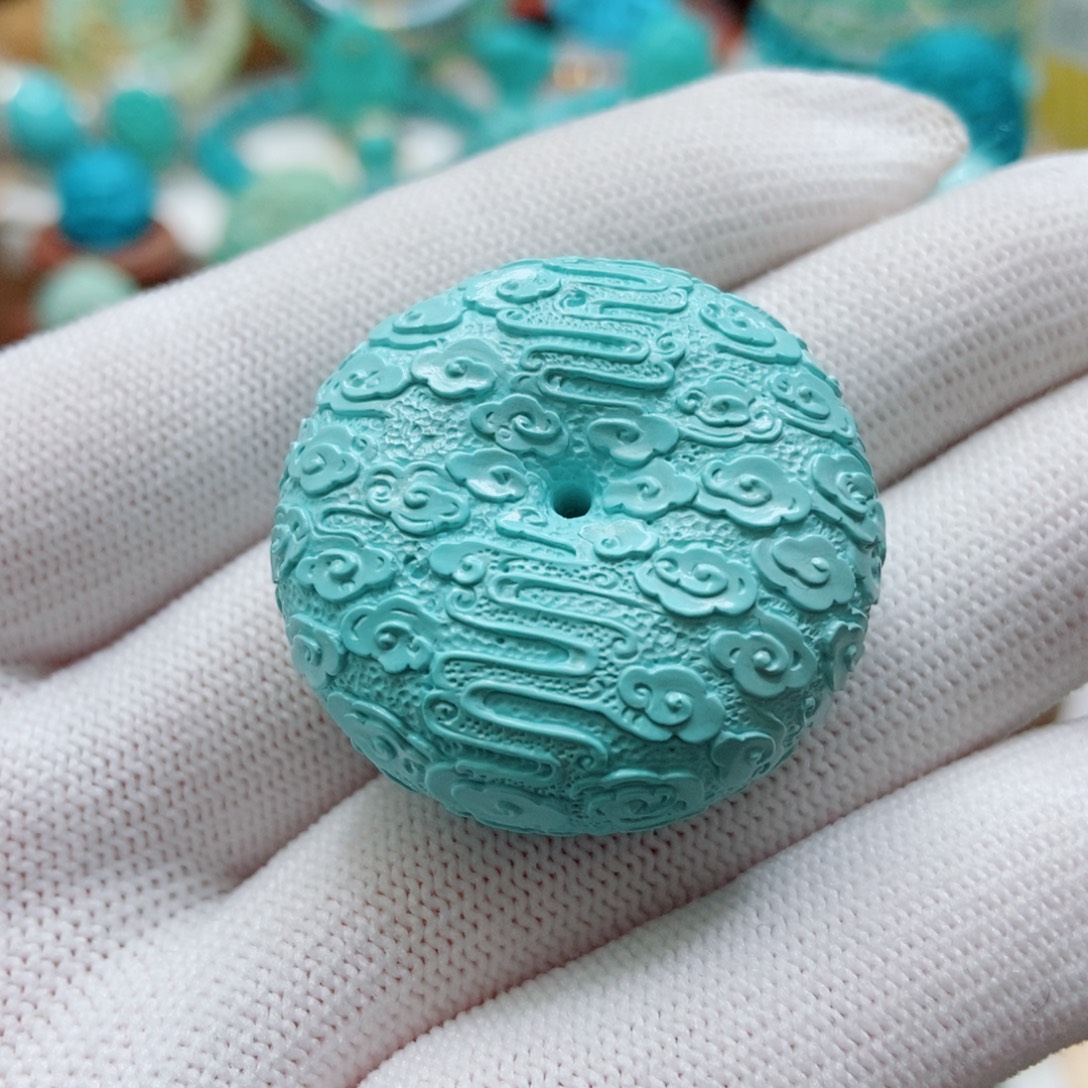 绿松石未镶嵌平安扣