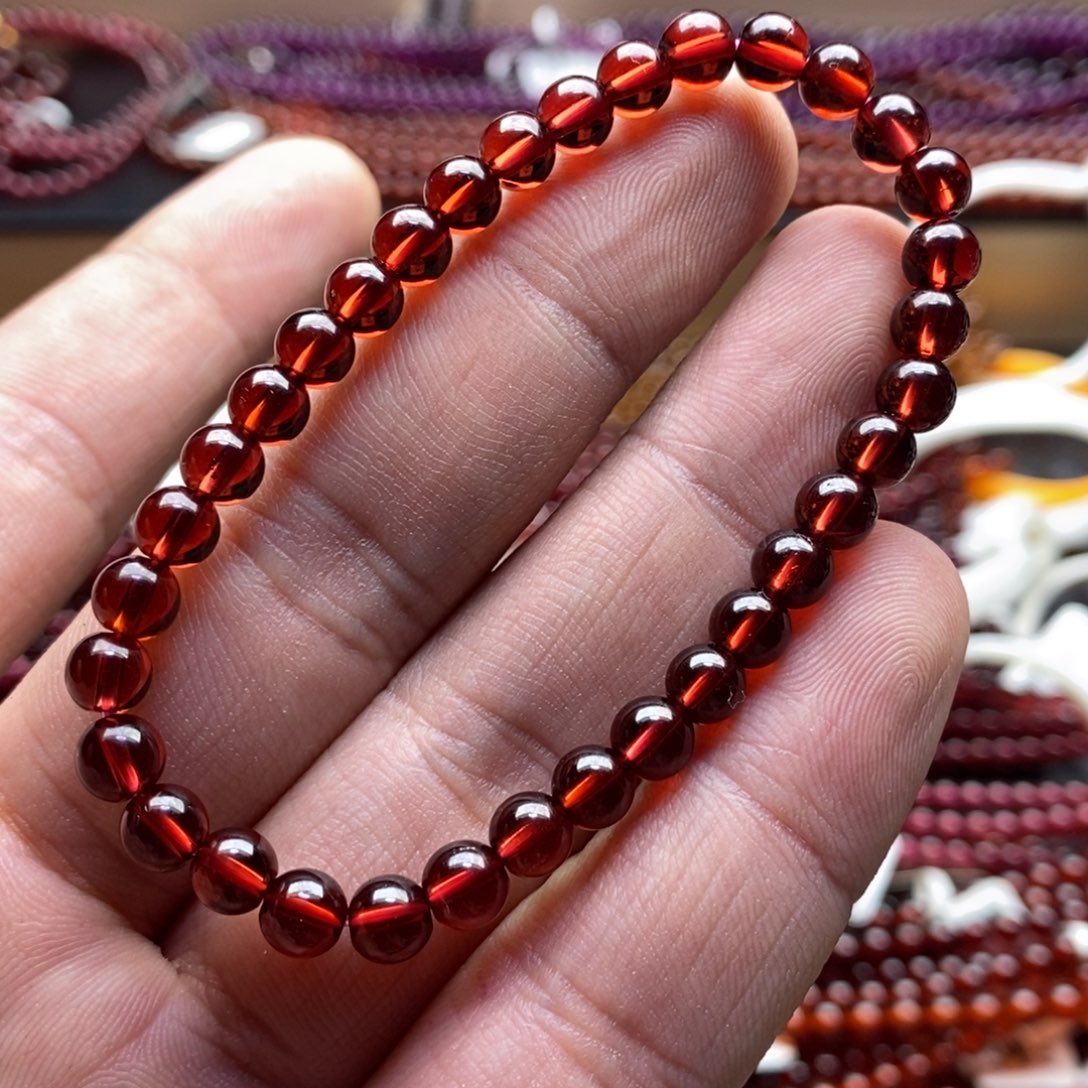 手链未镶嵌石榴石5.6mm香槟金福利