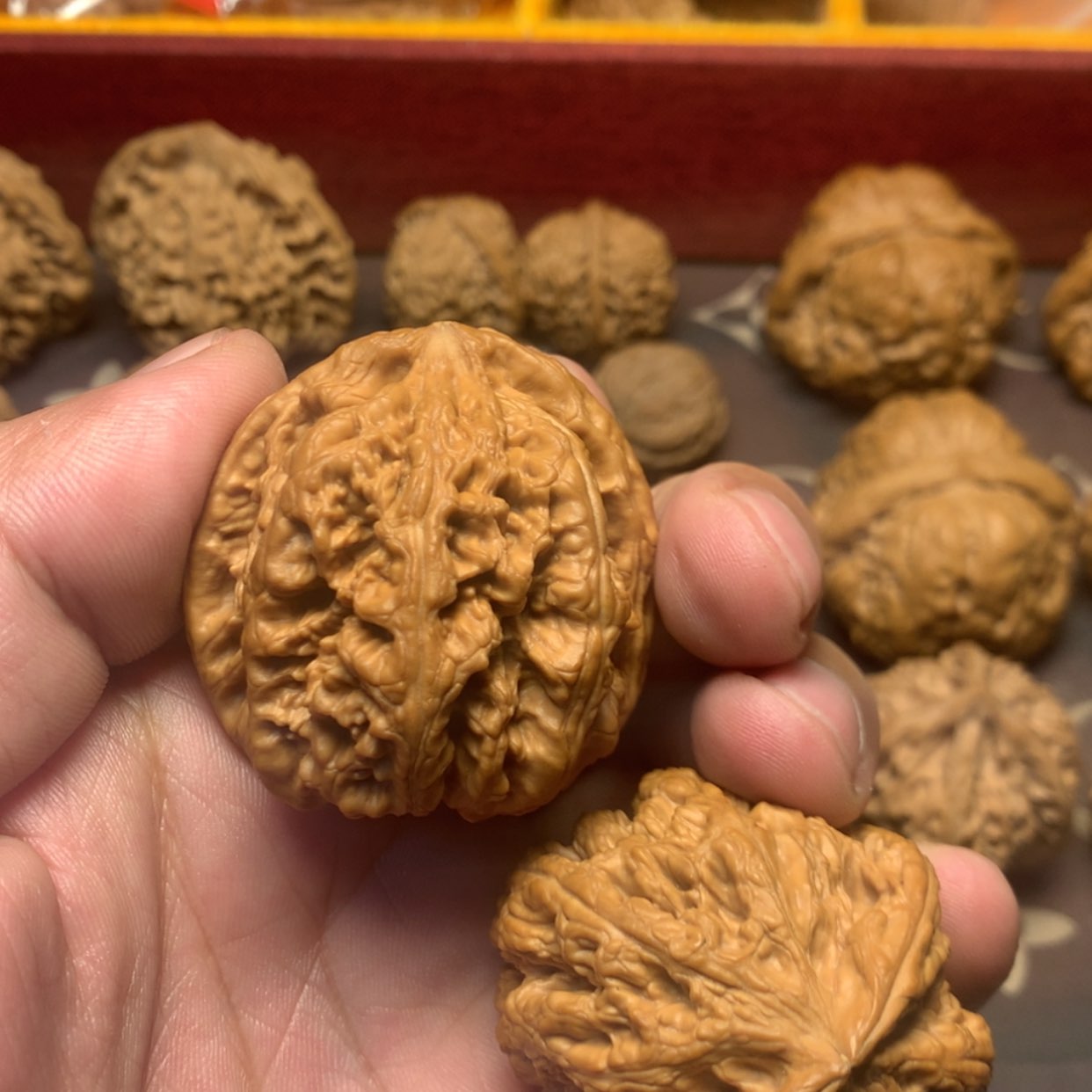 【闪购商品】把件文玩核桃大粗筋不打药全品