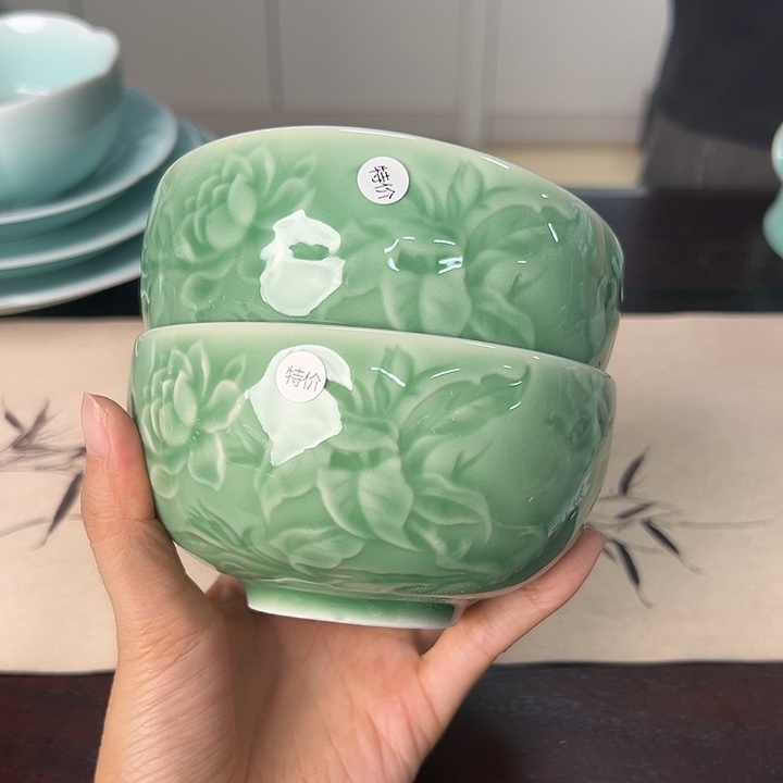 龙泉云间青瓷小米茶器