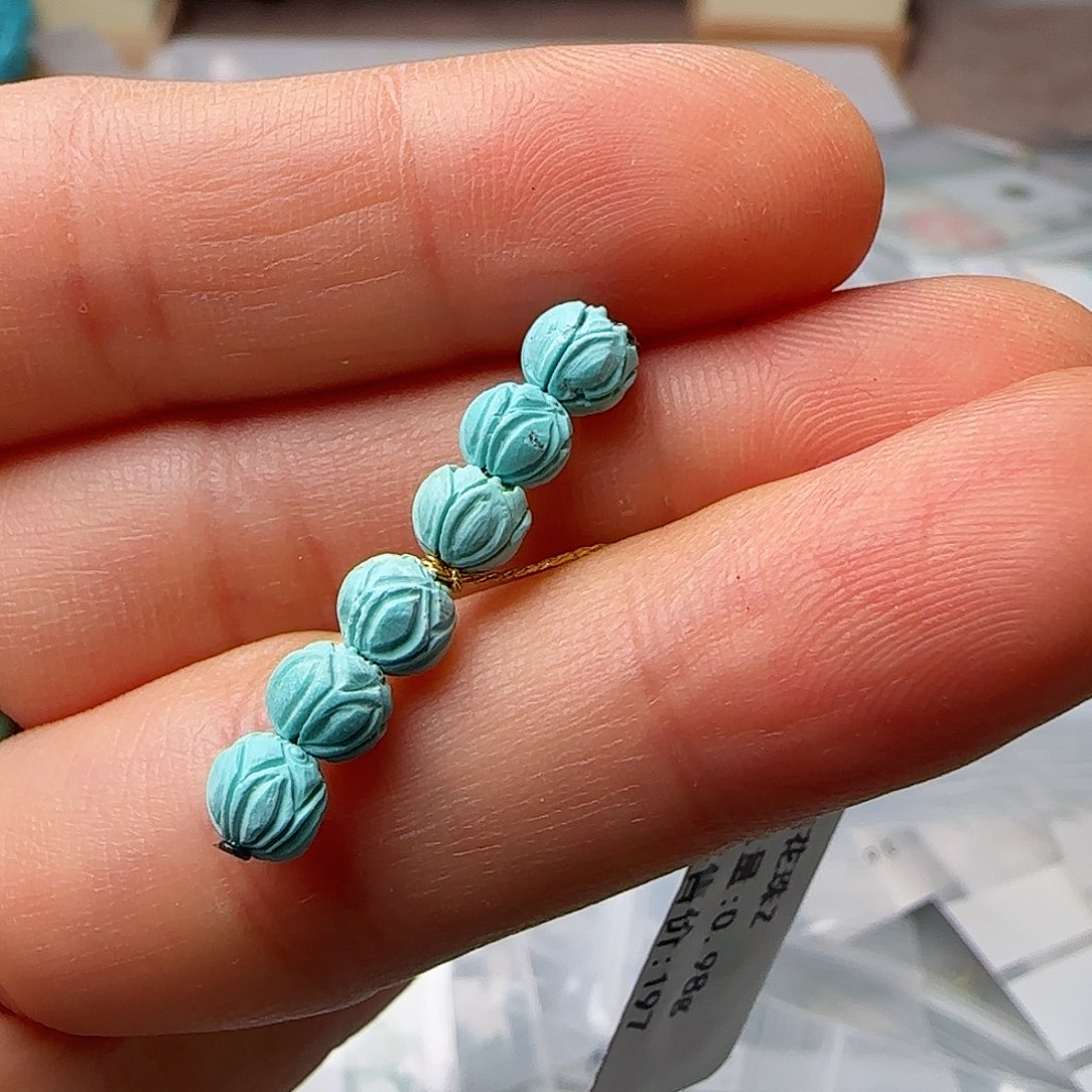 绿松石珠宝半成品未镶嵌