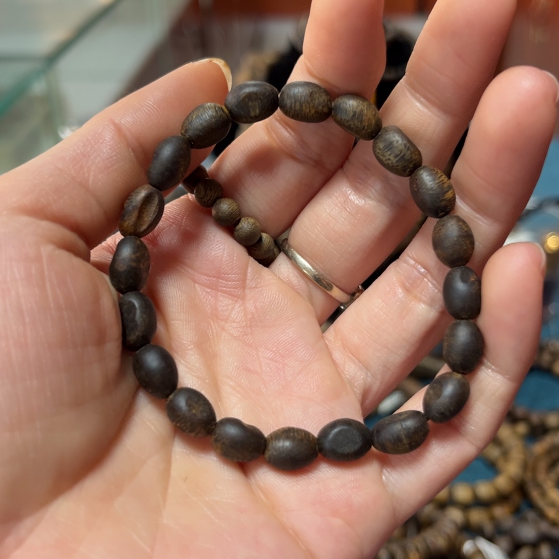 沉香手串紫罗兰沉水卡6-4克多样性发货一条