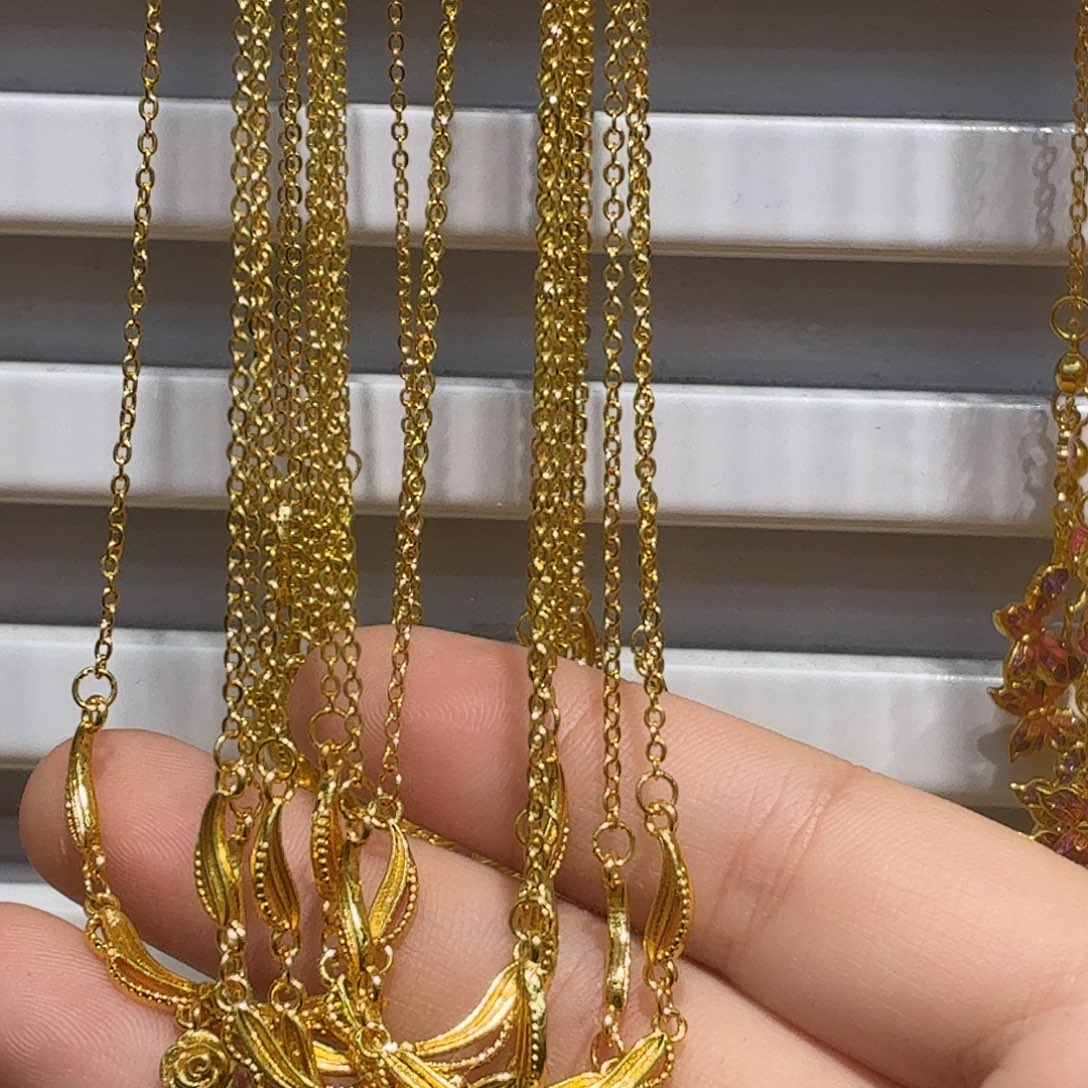 铜合金62-101强保色发 1 个壹笔壹项链