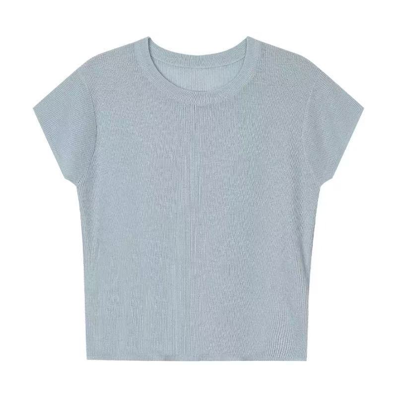 百搭视频套头新款圆领毛针织衫短款夏款时尚结婚BK007上衣