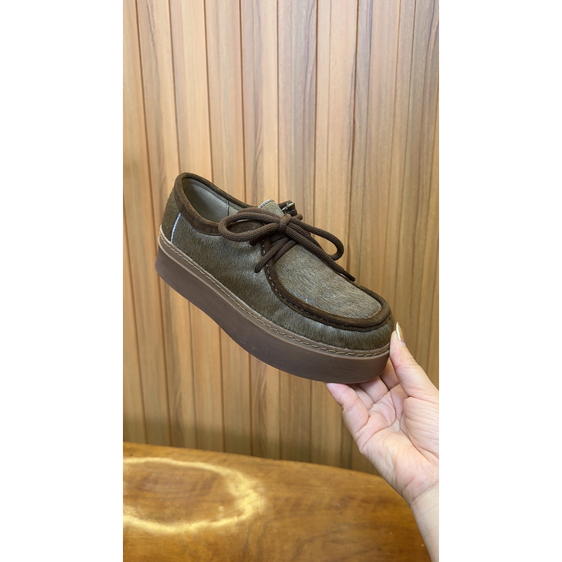 爱的睿舒适时尚低帮厚底乐福鞋