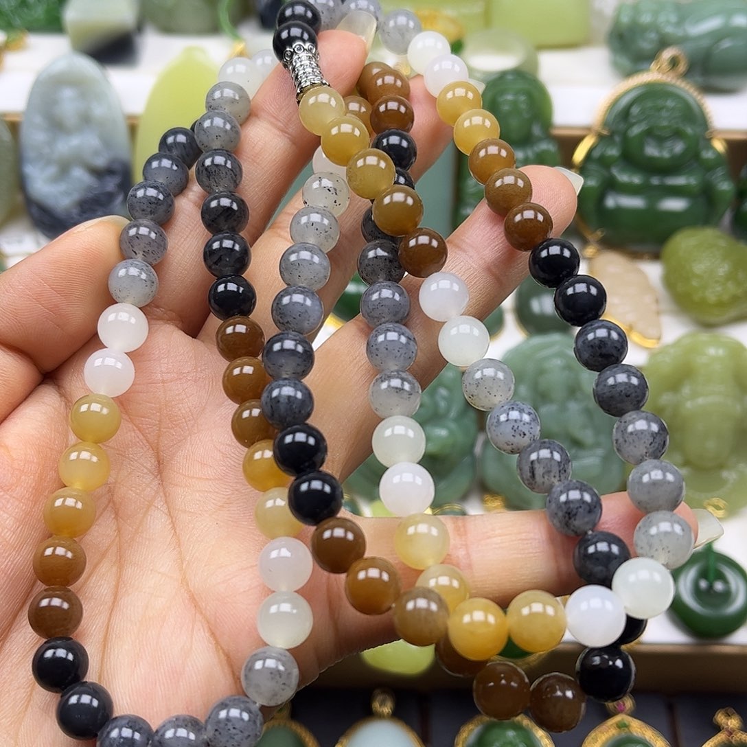 和田玉未镶嵌项链卡8