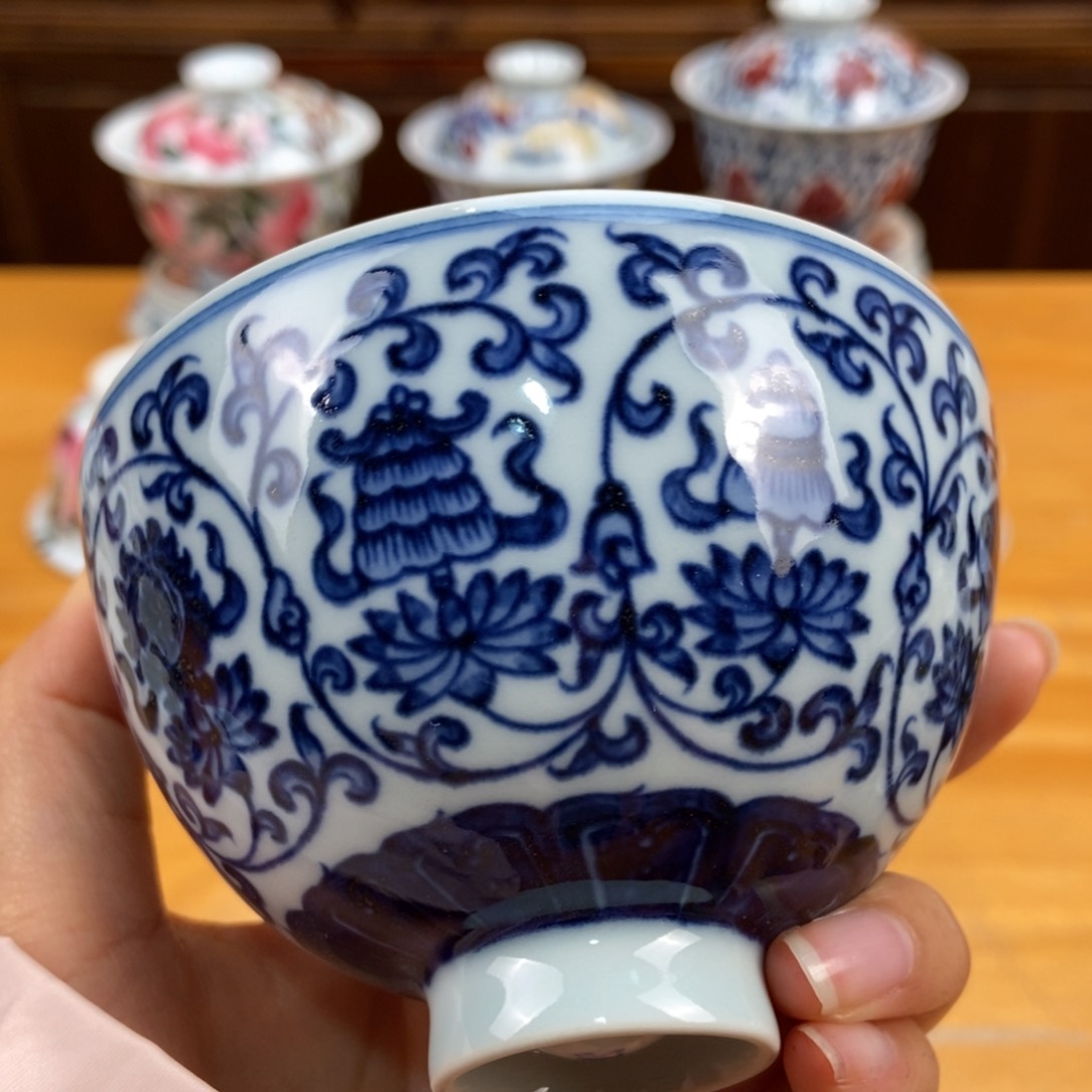 手绘现代茶具非古董