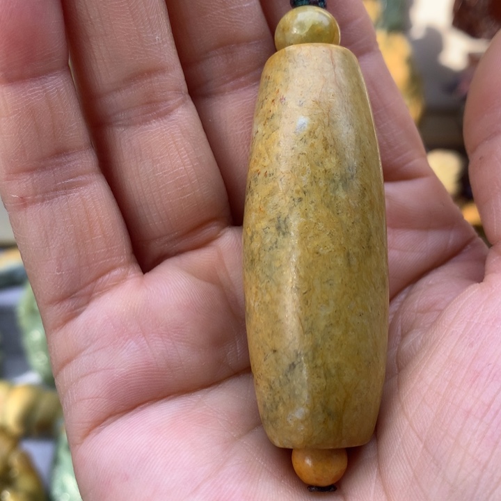 【闪购商品】岫岩河磨玉（透闪石质玉）手把未镶嵌