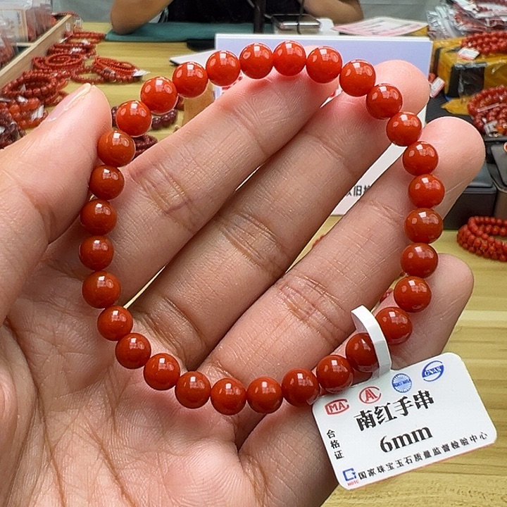 南红玛瑙多样性发一，卡6mm未镶嵌