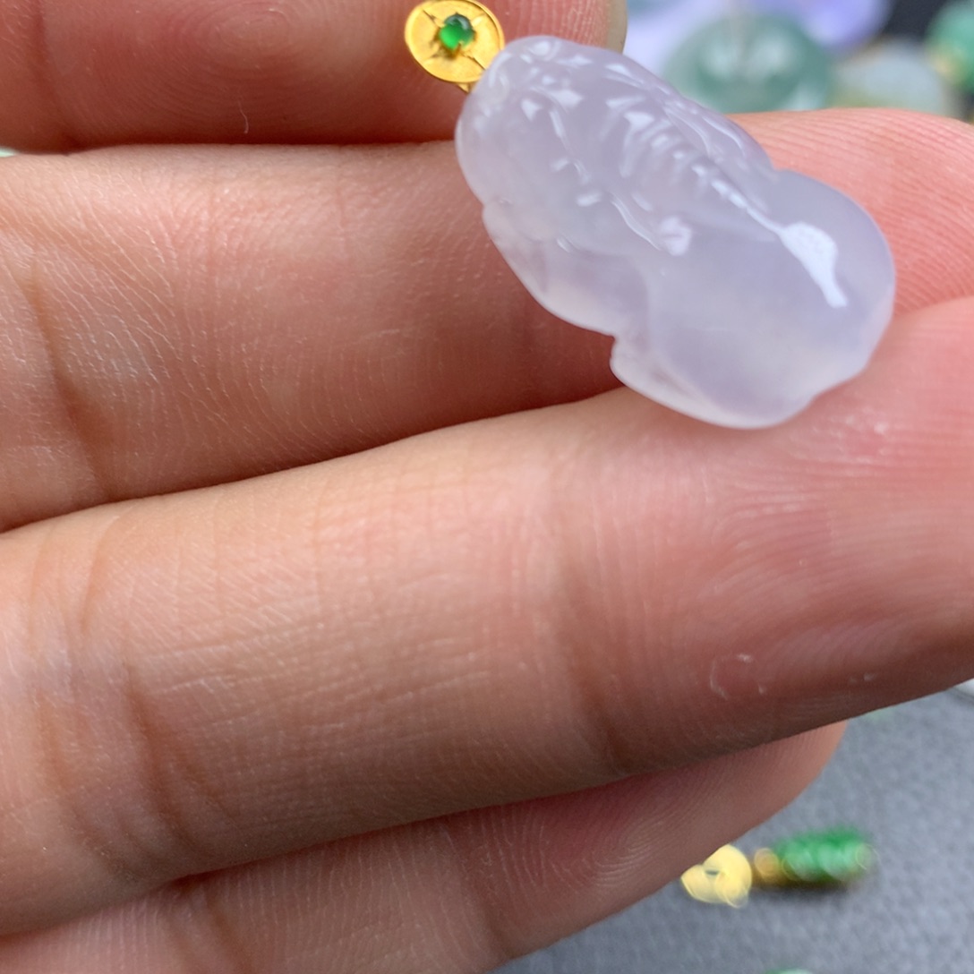 【闪购商品】翡翠18K金镶嵌颈饰翡翠