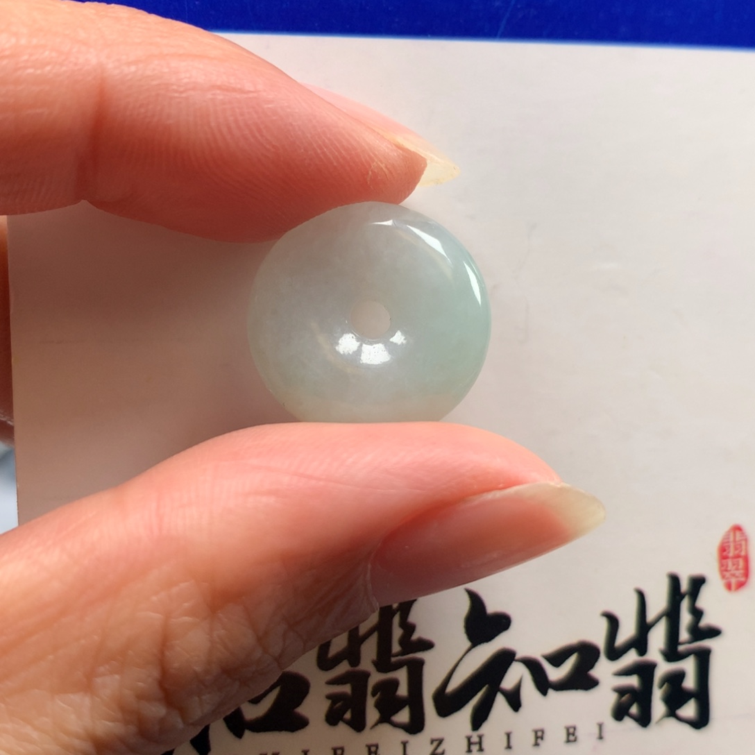翡翠颈饰未镶嵌小平安扣17.6