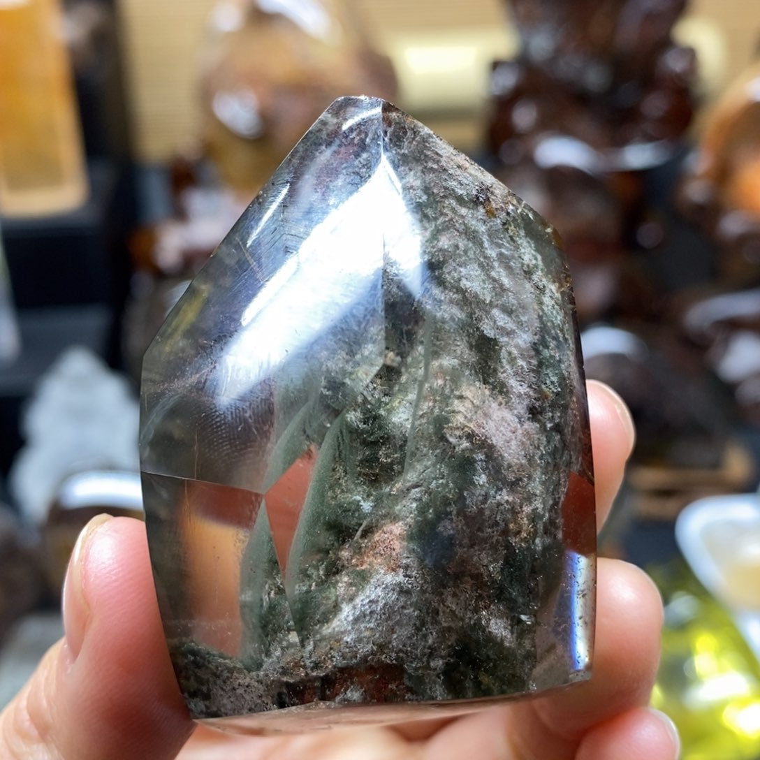 原石手把摆件未镶嵌水晶