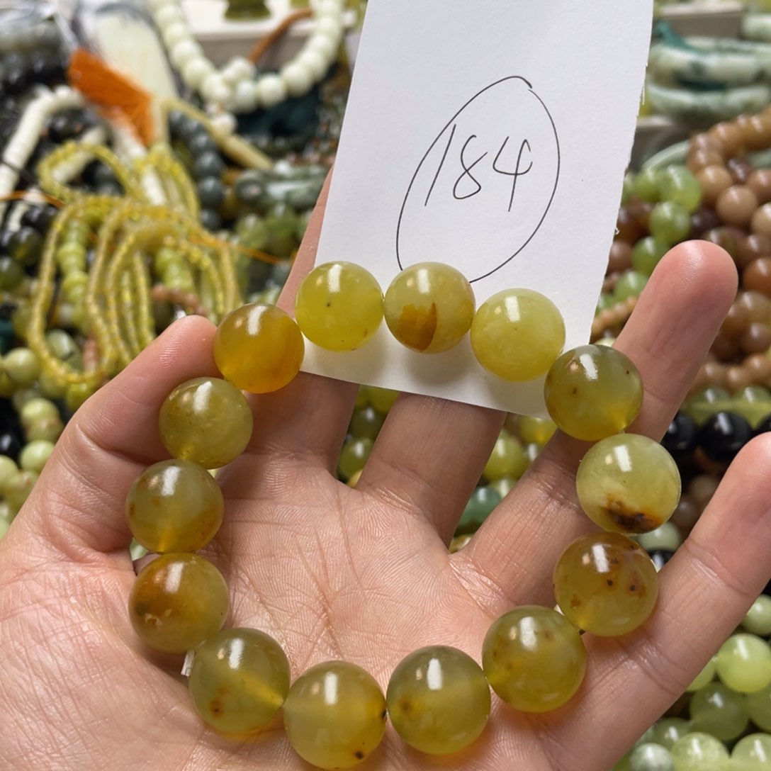 蛇纹石玉手链未镶嵌