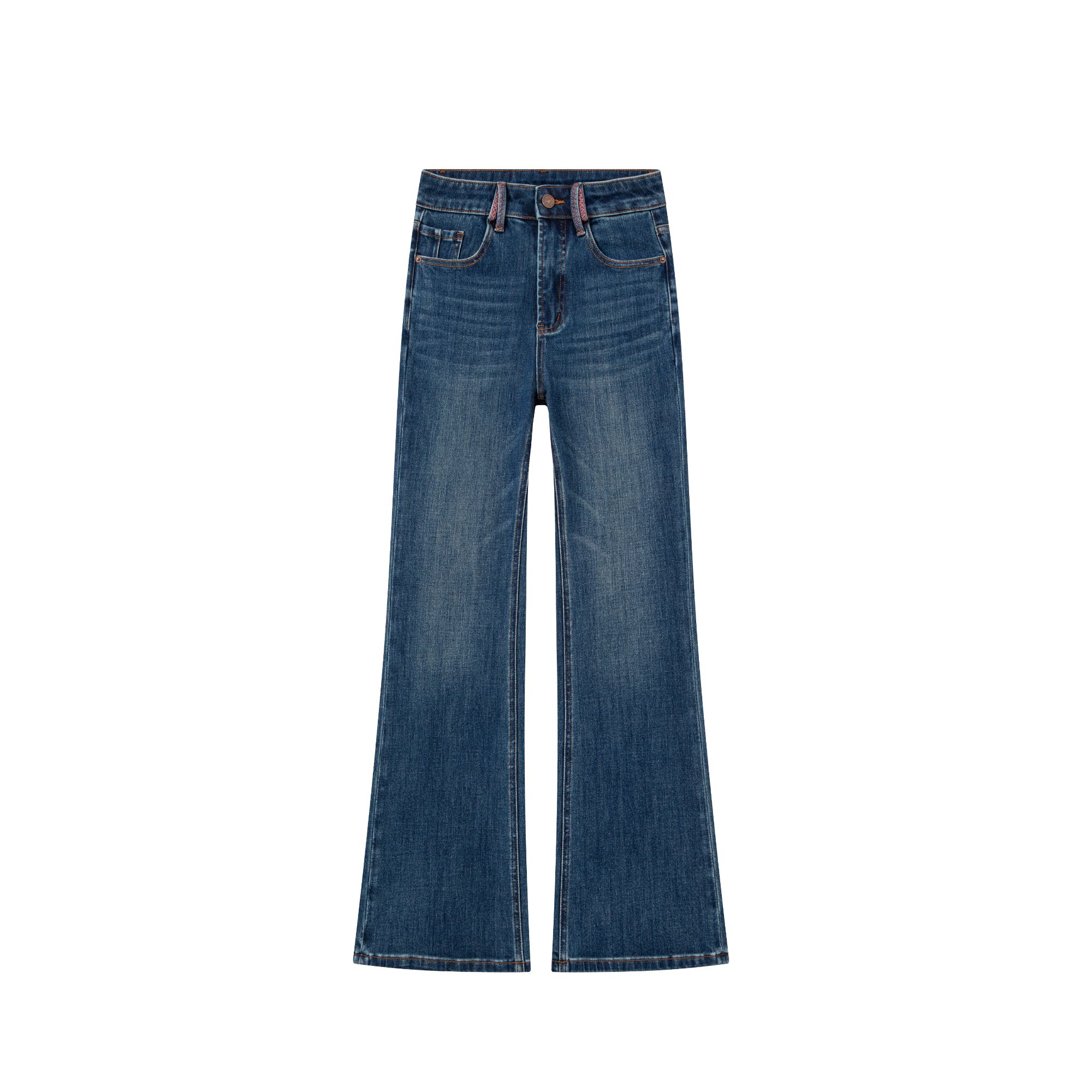 【PG-巴黎蓝】提臀裤/筒喇裤/秋款/四面弹高腰/一眼高级宽松百搭