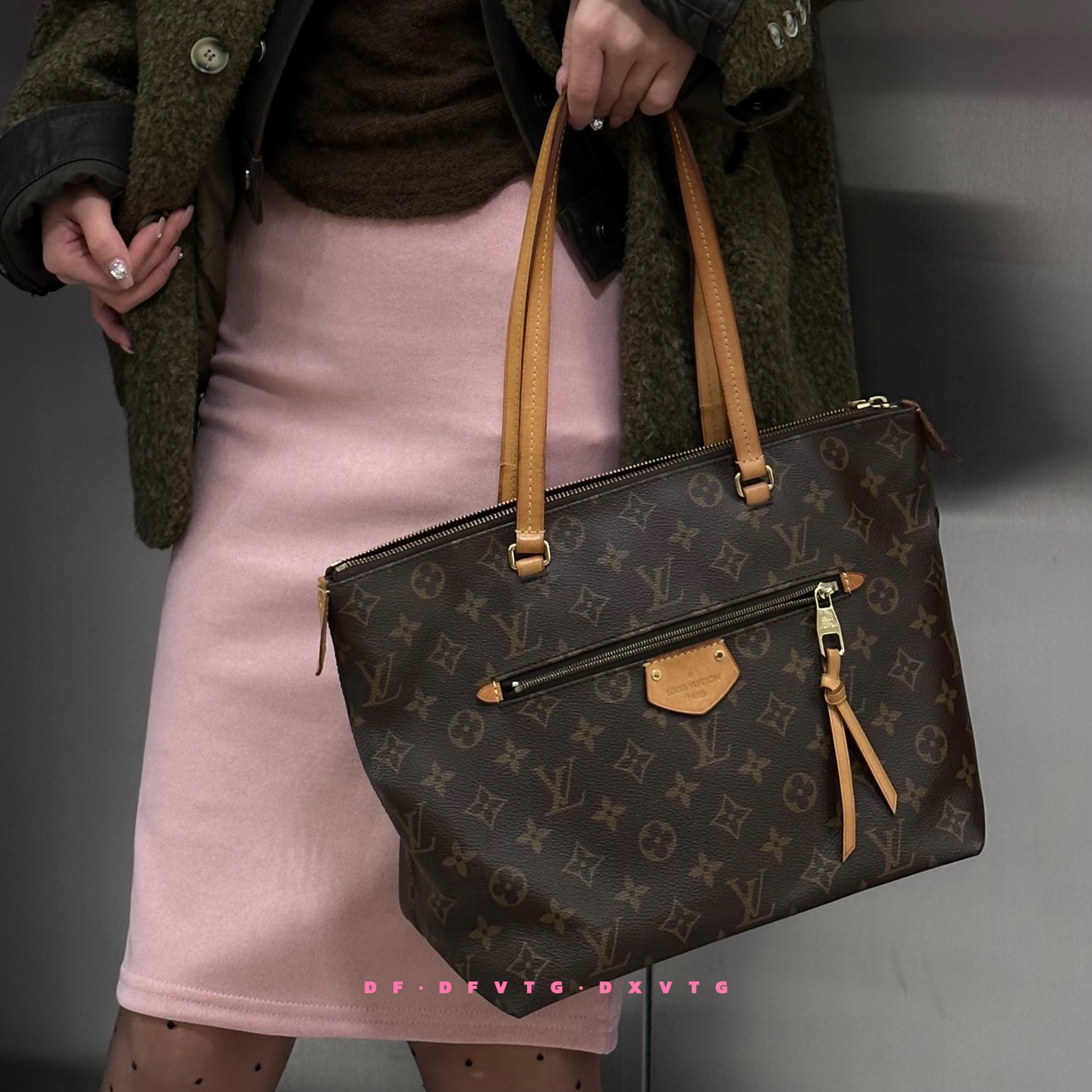 95新 LouisVuitton/路易威登 lv 老花全原托特单肩包