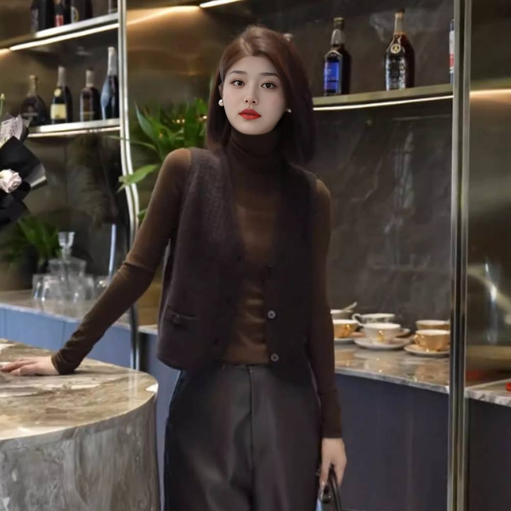 欧货高端大牌时髦舒适针织马甲2025早秋流行背心高级感内搭上衣女