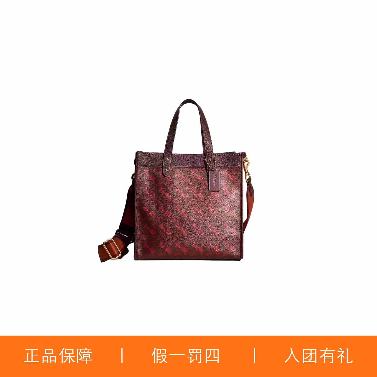 95新 COACH/蔻驰 蔻驰马拉车方托包/JMDD53/30X30X15