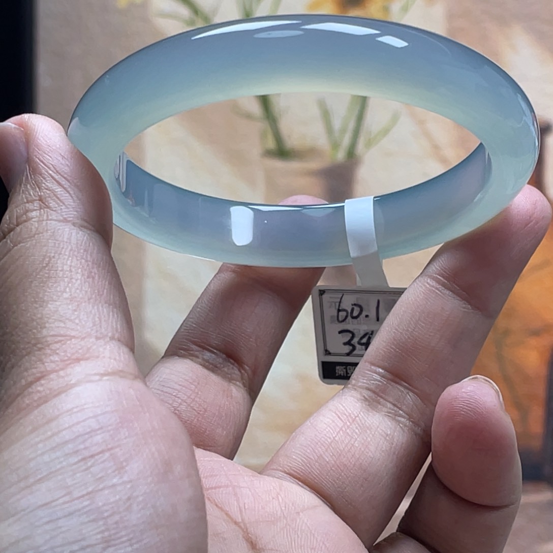 玛瑙/玉髓手镯未镶嵌卿**鹏466-60.1玛瑙纹