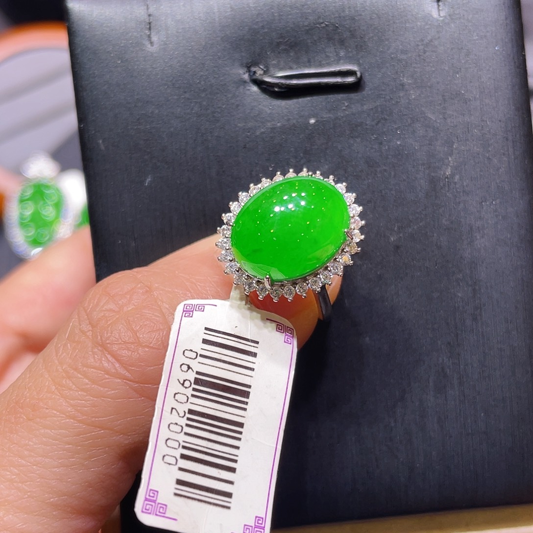 翡翠银S925镶嵌项链