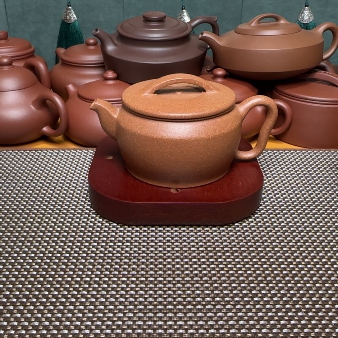 渡***心紫砂茶壶老团泥汉瓦壶160ml