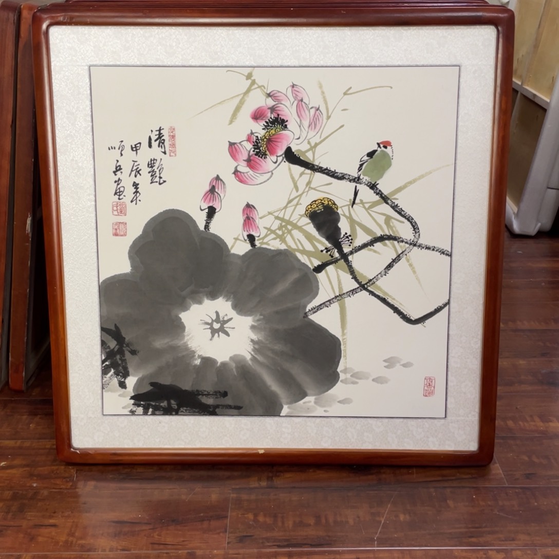 国画带框尺寸63*63厘米