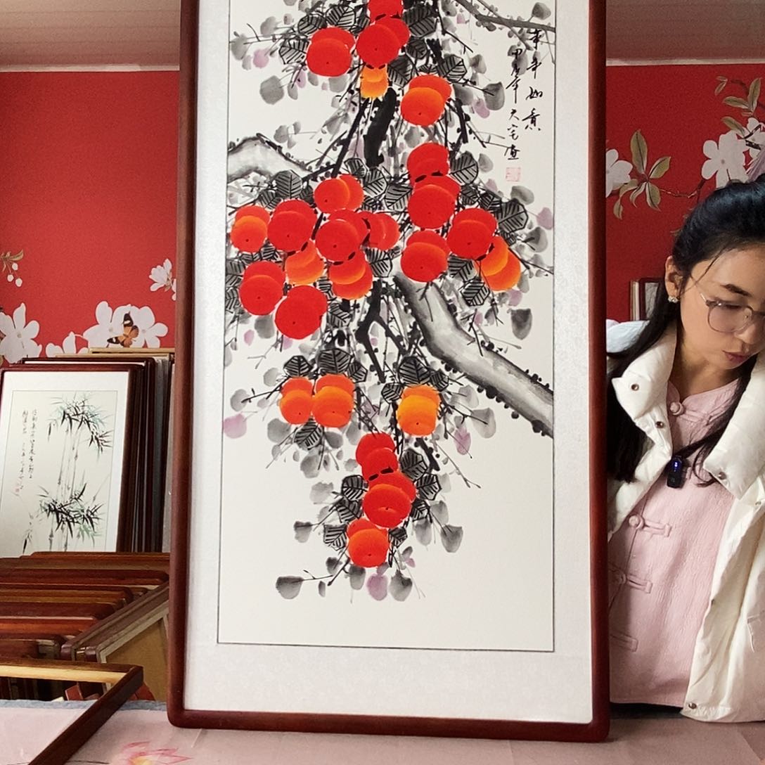 国画手写手绘国画作品63✖️123