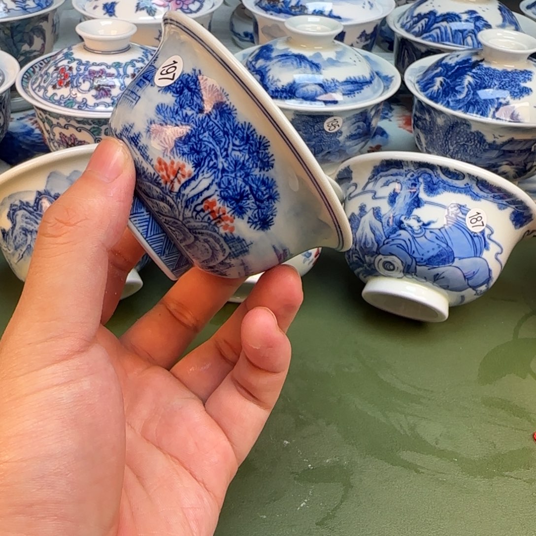 彦祖纯手工手绘茶具197