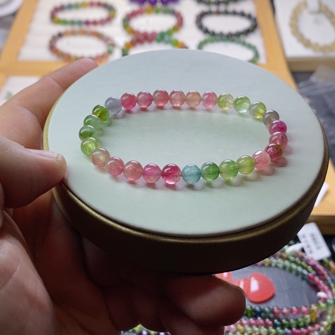 碧玺碧玺手链未镶嵌