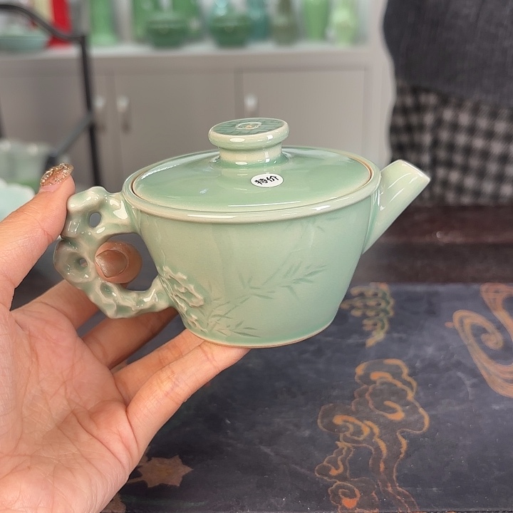 龙泉云间青瓷小米茶器