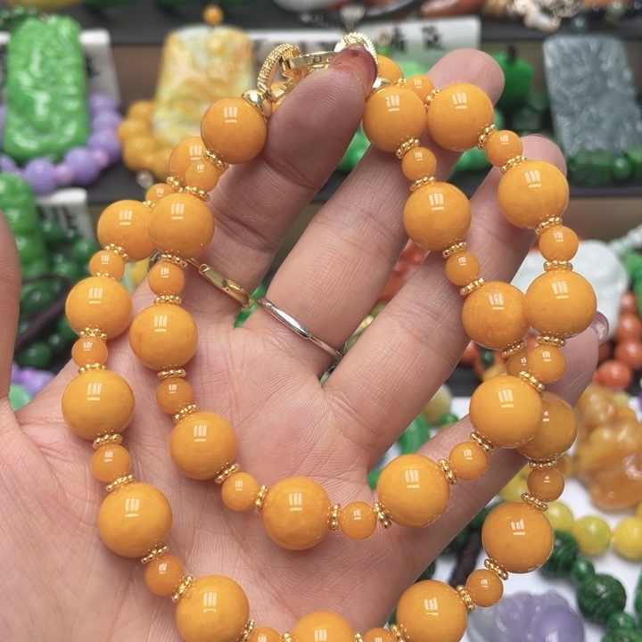 翡翠未镶嵌手链项链15