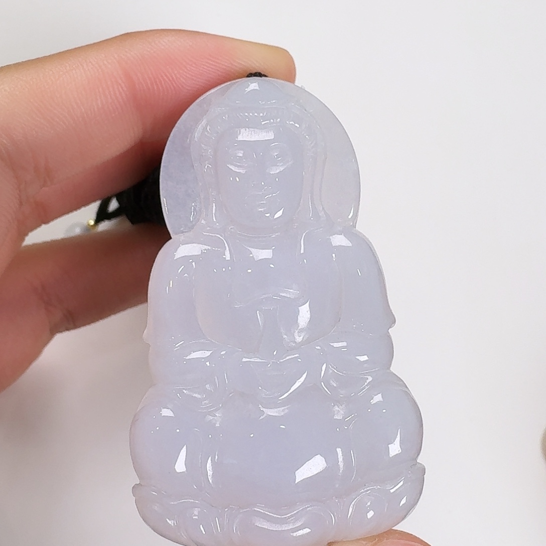 翡翠颈饰未镶嵌观音