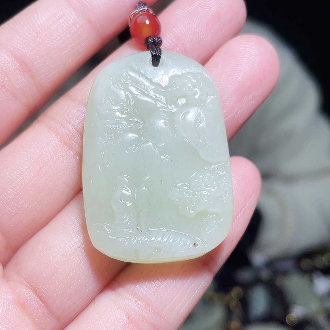 和田玉颈饰未镶嵌