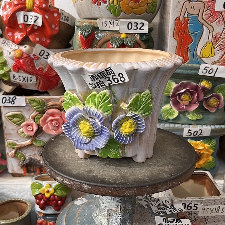 粗陶材质多肉花盆368