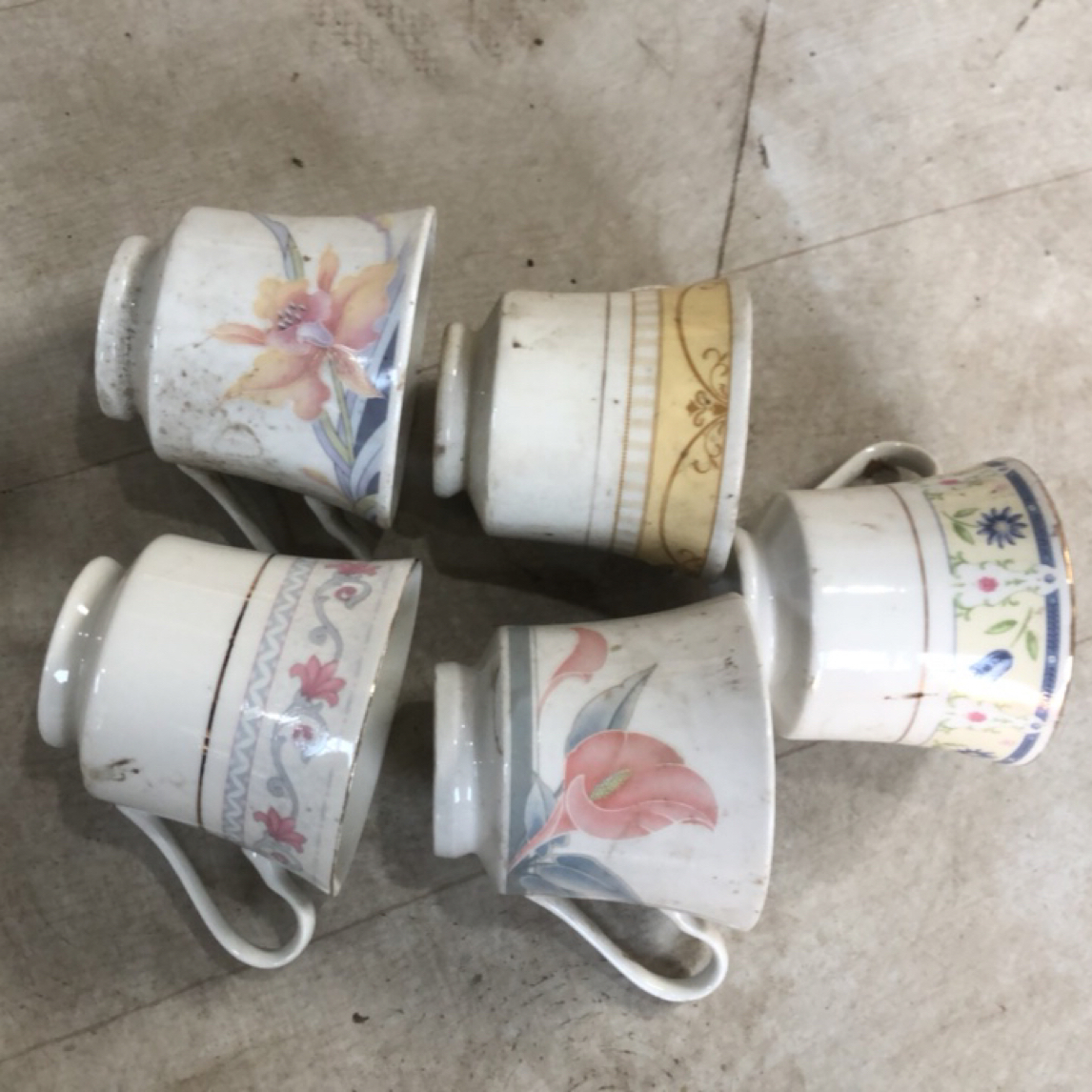 小花喝水杯一组（5）