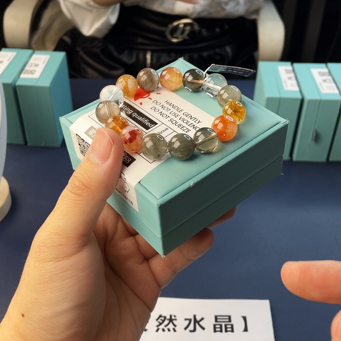 水晶银S925镶嵌手链