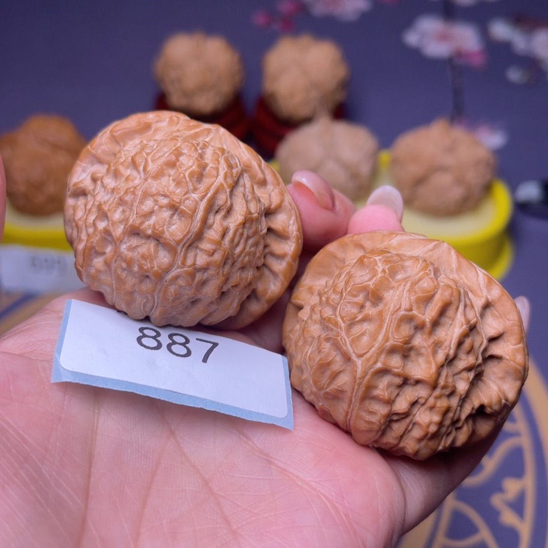 风***兮把件文玩核桃南瓜墩 46 887 54克