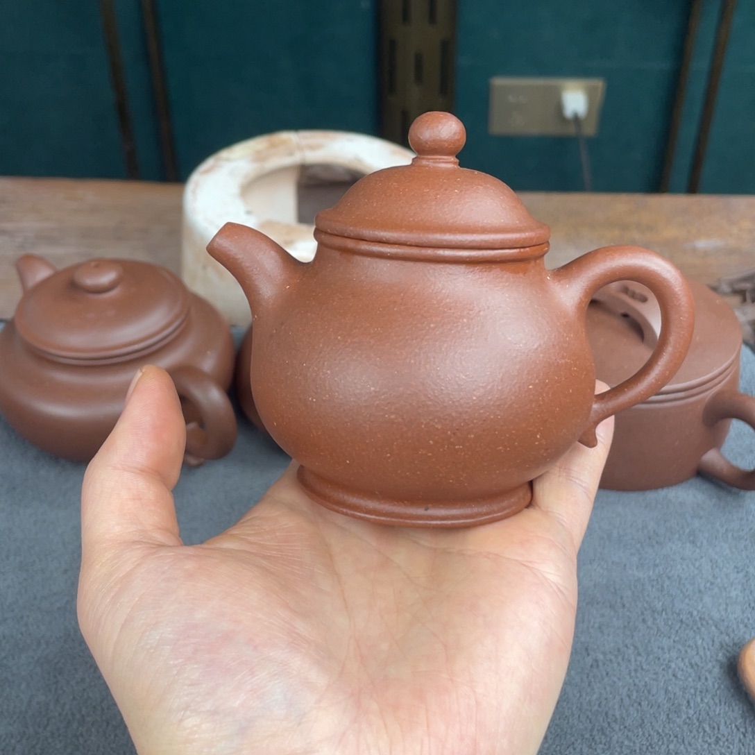 浪***头茶杯底槽青宜兴紫砂工艺