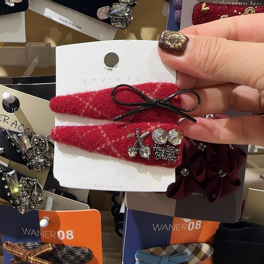 非金属红色掰掰夹