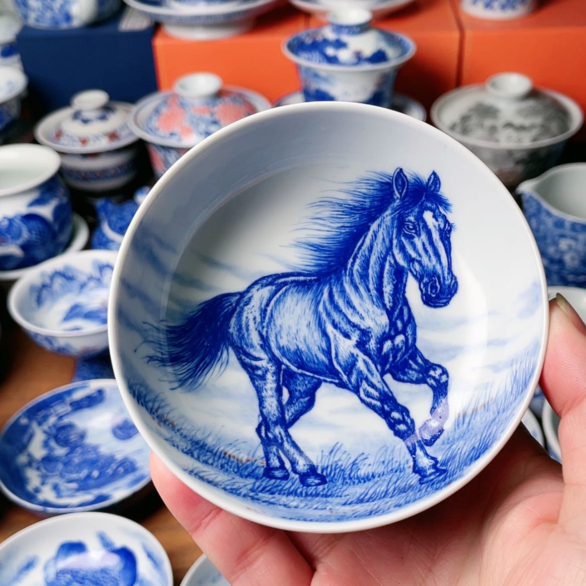 【闪购商品】杯莱****酒纯手工手绘景德镇