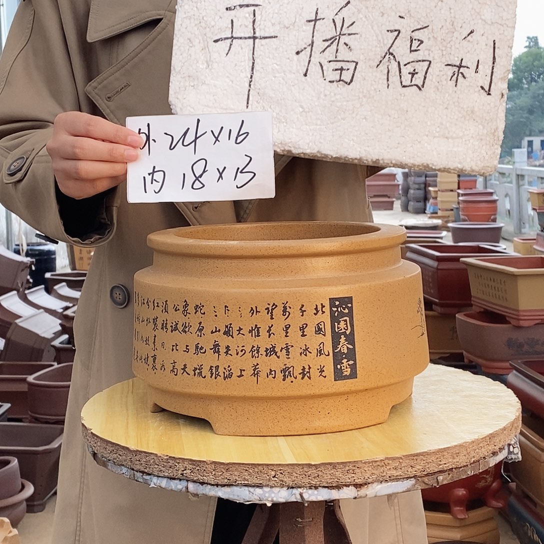 紫砂花盆紫砂花盆