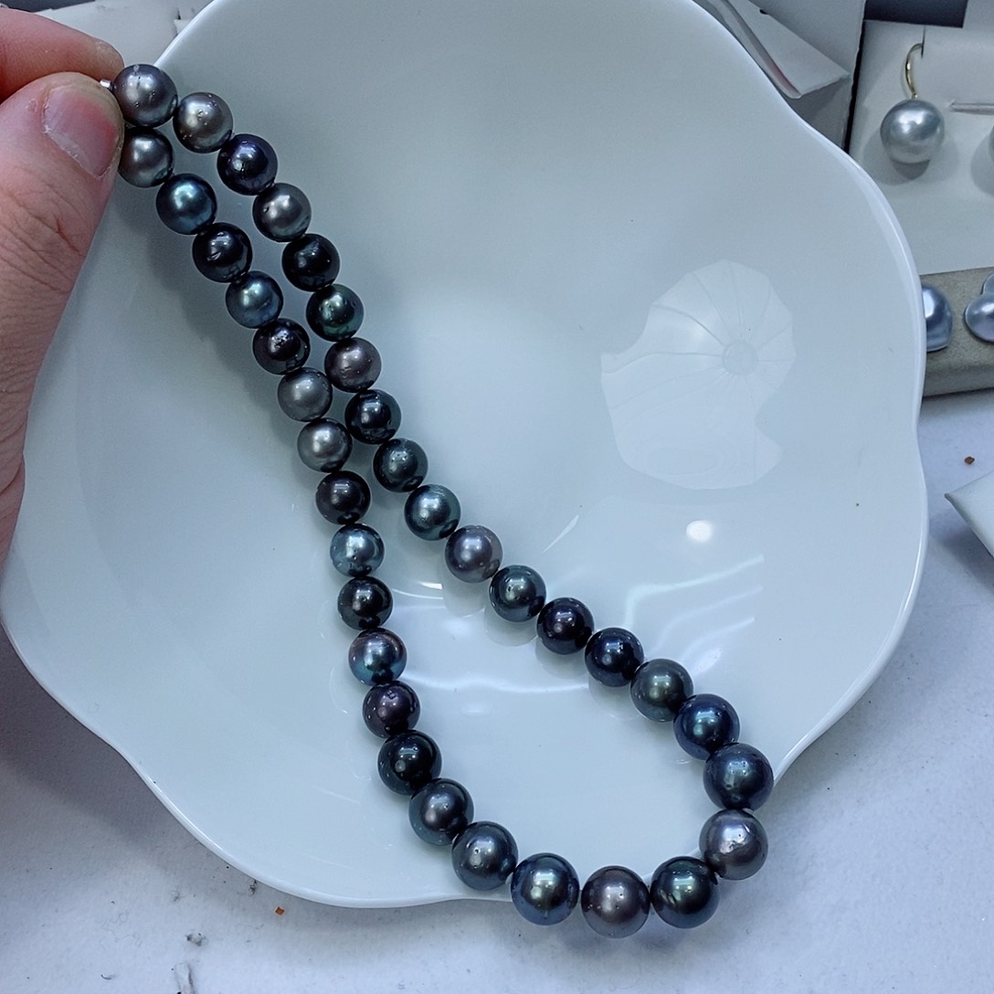 海水珍珠颈饰银S925镶嵌