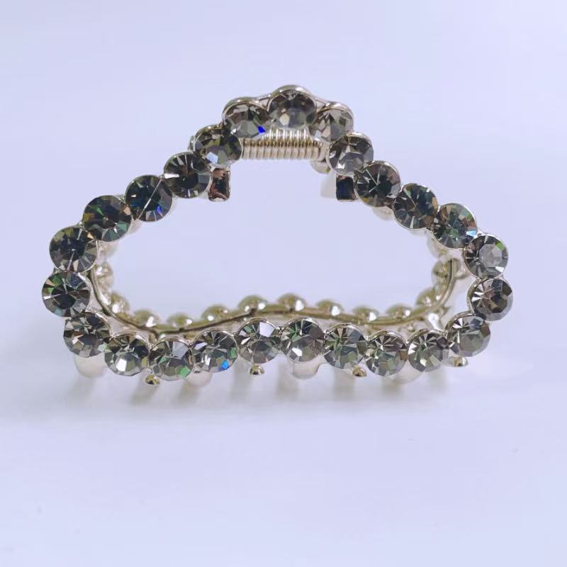 轻奢中号奥钻抓夹气质后脑勺鲨鱼夹头饰盘发高级感夹子女发卡