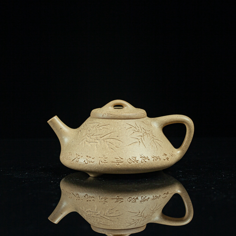 子冶石瓢 本绿 全手工制作