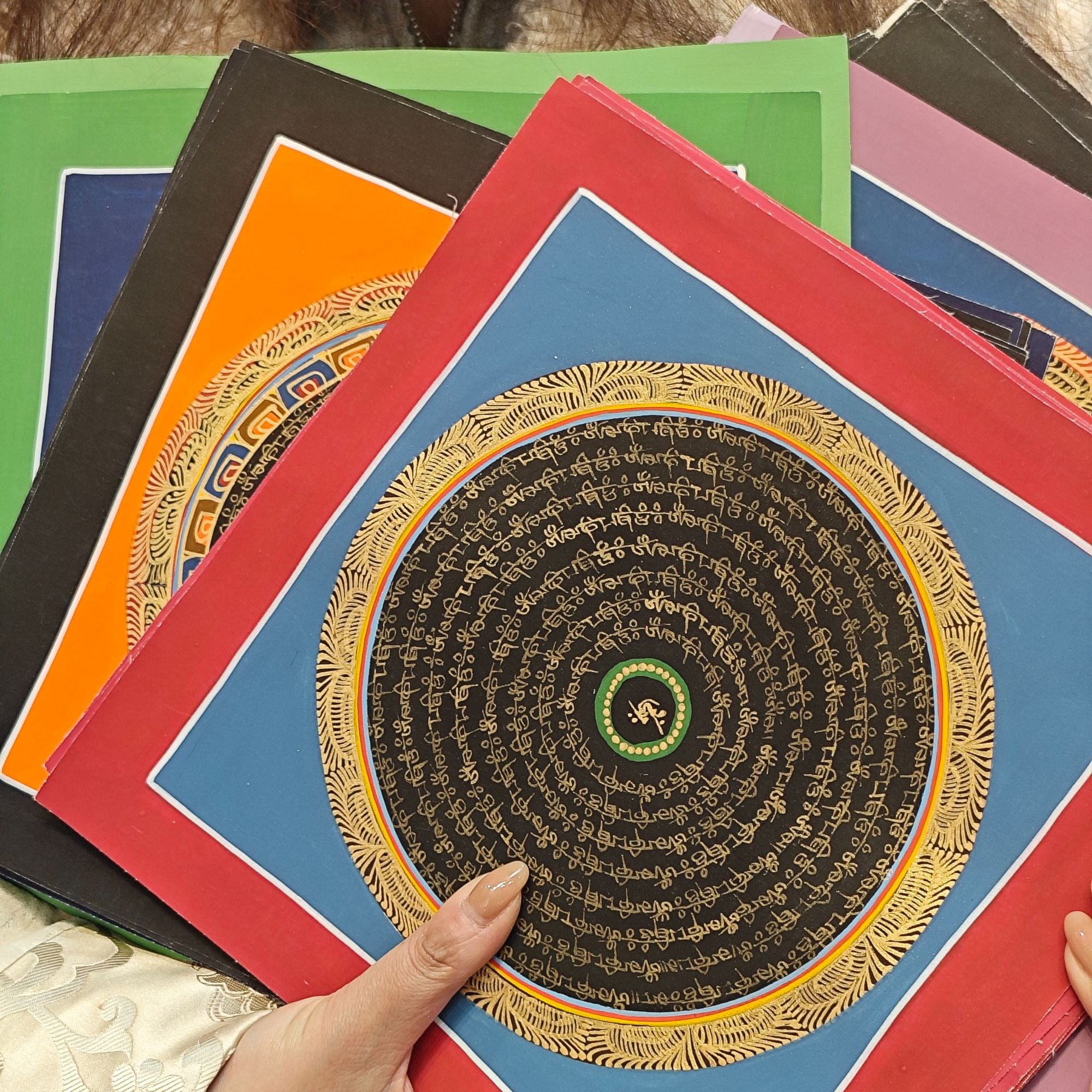 六字真言唐卡画（多样性发其一）LZM031111