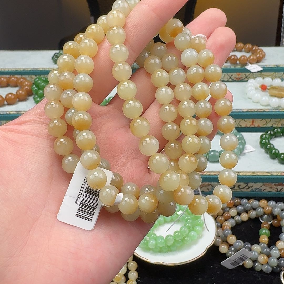 和田玉手串未镶嵌