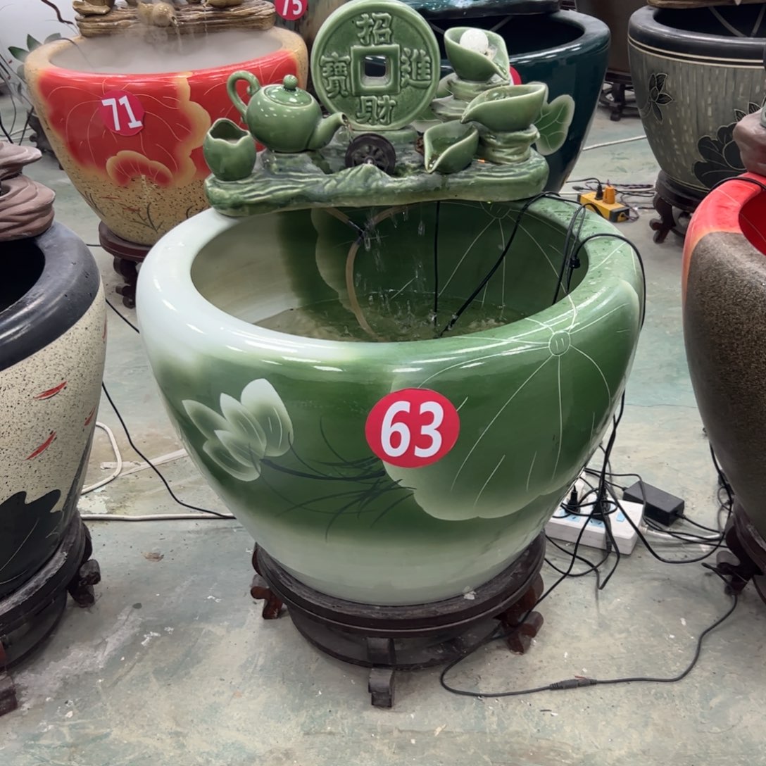 洪***头摆件陶直径63厘米一整套